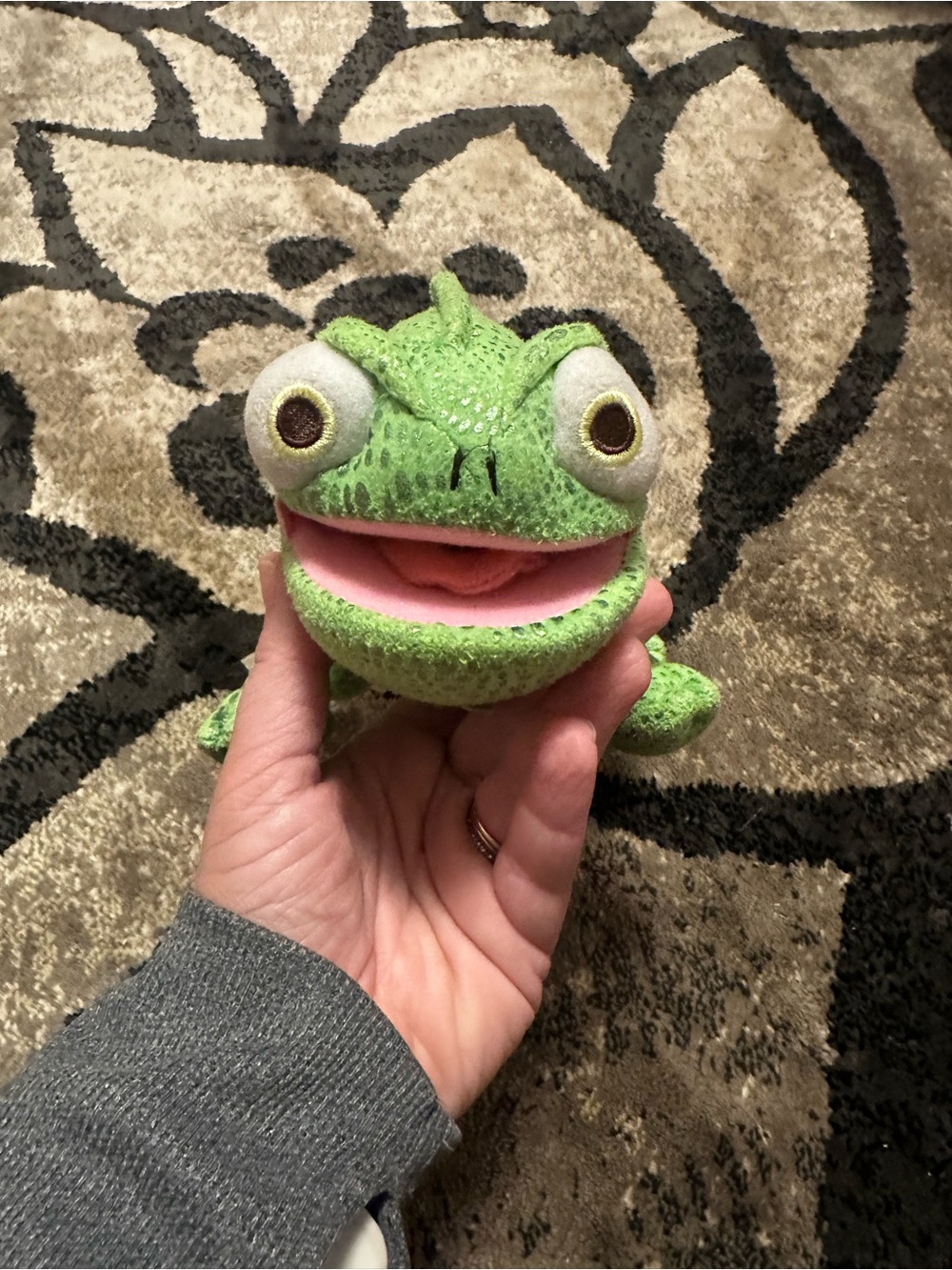 Disney Green Plush Chameleon - Pascal